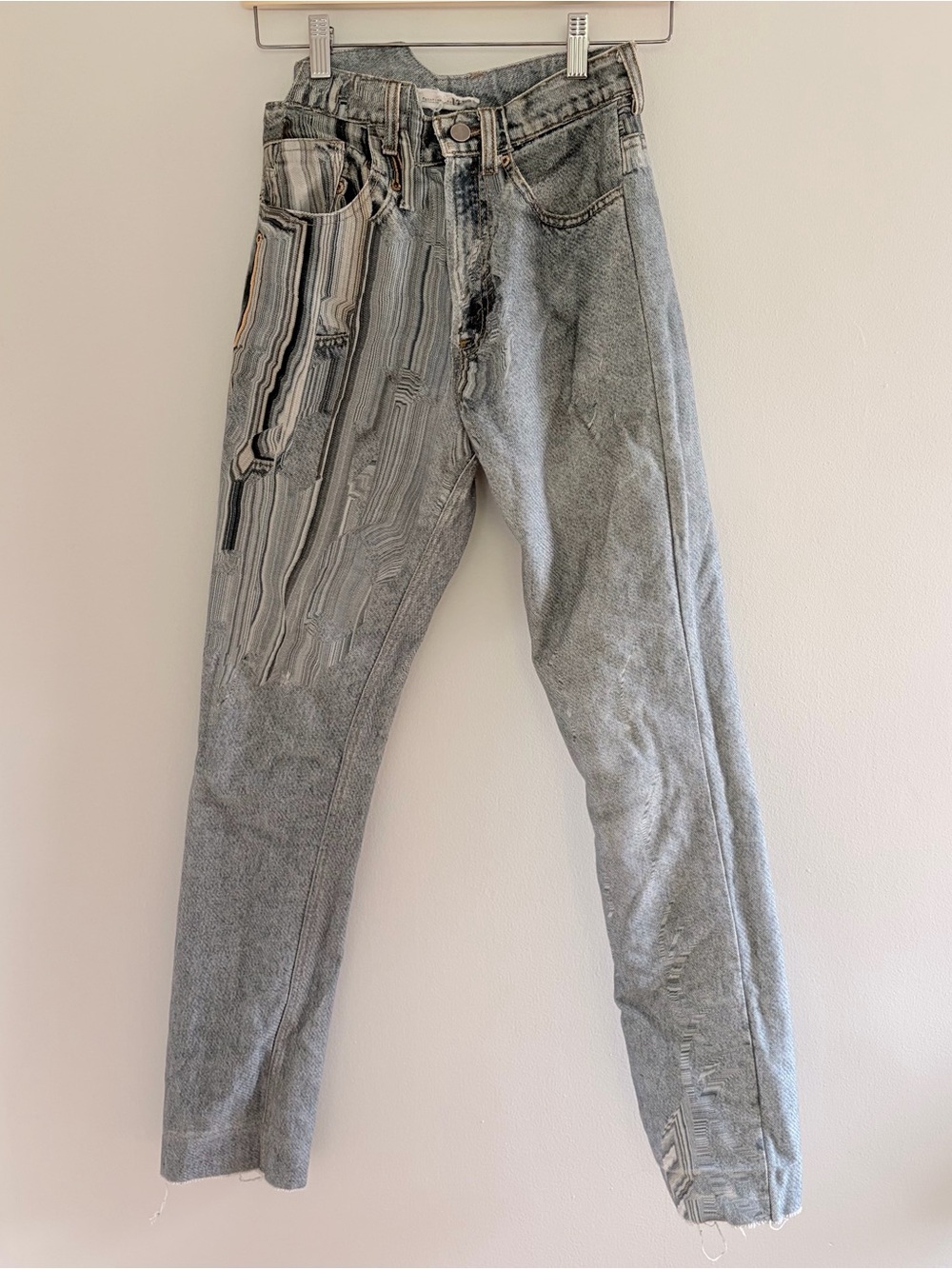 Faustine steinmetz glitch jeans - size 24 (xxs)